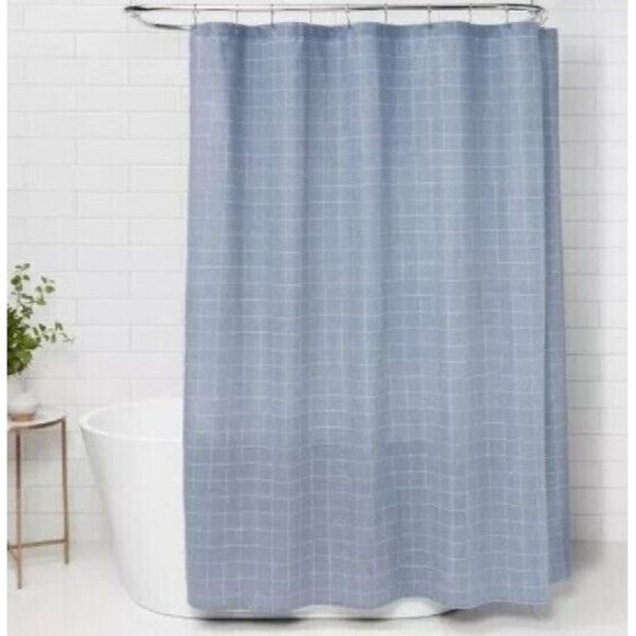 Threshold | Bath | Threshold Pale Blue Plaid Checkered 72 Fabric Shower Curtain | Poshmark